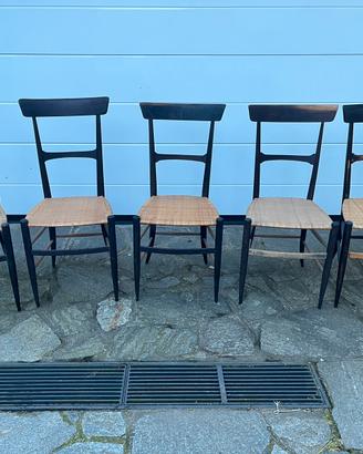 Set 5 sedie stile chiavarine