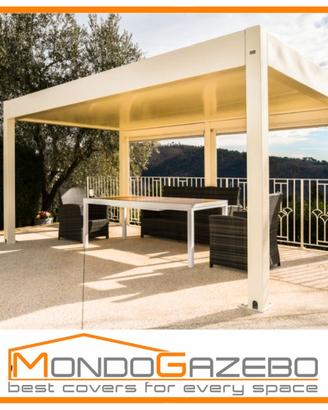 Pensilina Plana telo PVC 3X4 tettoia pompeiana