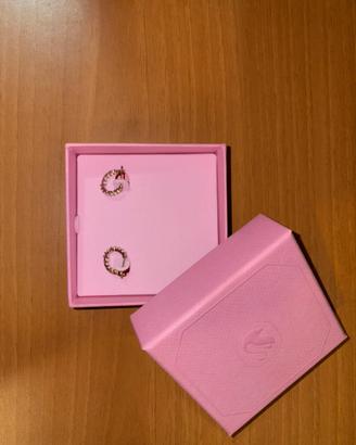 Orecchini Swarovsky a cerchio - NUOVI con scatola