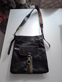 Borsa LSL Made in Italy Firenze nera in vera pelle