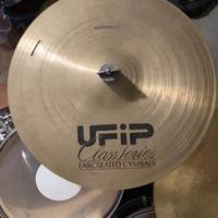 Set piatti batteria ufip/paiste + pedale