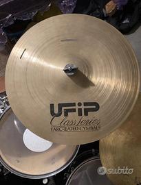 Set piatti batteria ufip/paiste + pedale