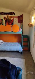 struttura letto a castello con cassoni contenitivi