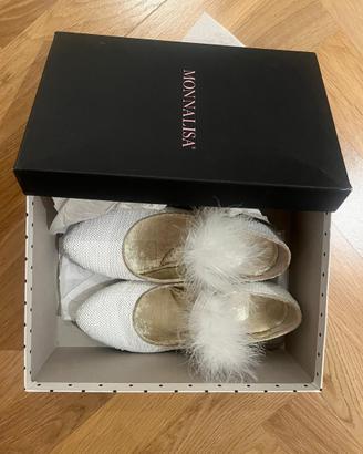Scarpe Monnalisa bambina – Taglia 33 – Bianche