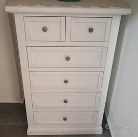  cassettiera in legno Shabby 