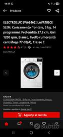 lavatrice slim 6kg elettrolux