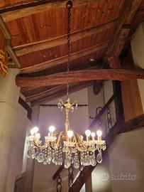 Lampadario a goccia vintage