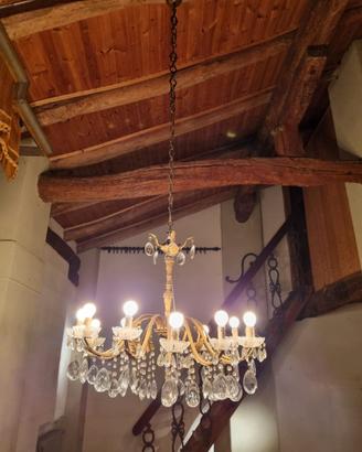 Lampadario a goccia vintage