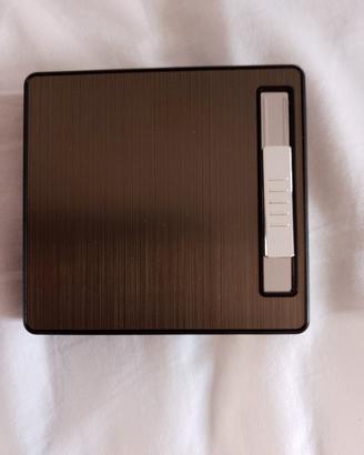 Portasigarette con accendino Usb ricaricabile