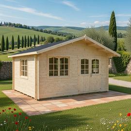 CASETTA DI LEGNO ALASKA2 70mm 470x380x290h + PAV.