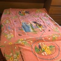 Coperta Seta dell'800 dipinta a mano