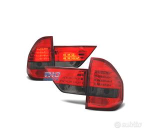 FANALI BMW X3 E83 03-06 LED ROSSO AFFUMICATO