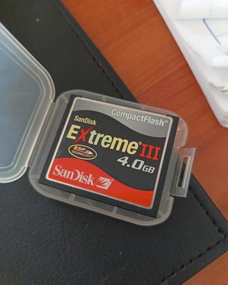 Scheda CompactFlash SanDisk Extreme III 4GB CF