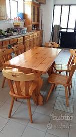 Cucina legno pino massello