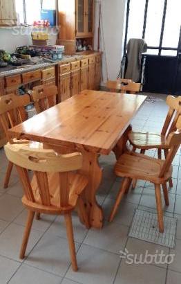 Cucina legno pino massello