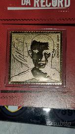 francobollo laminato oro milan shevchenko