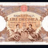 DIECIMILA 10000 LIRE REPUBBLICHE MARINARE 05/05/52