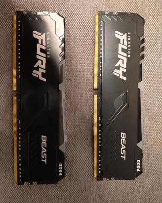 Kingston e yperxfury ddr4 3200mhz RGB 