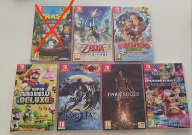 Lotto giochi switch, Zelda, Mario, DK, Bayonetta