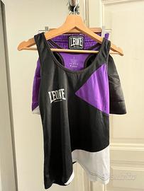 Completo pantaloncini e canottiera kick boxing