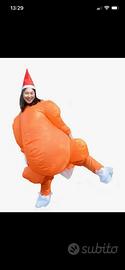 Vestito laurea gonfiabile pollo quasi nuovo