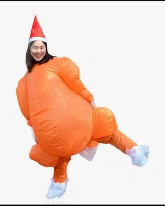 Vestito laurea gonfiabile pollo quasi nuovo