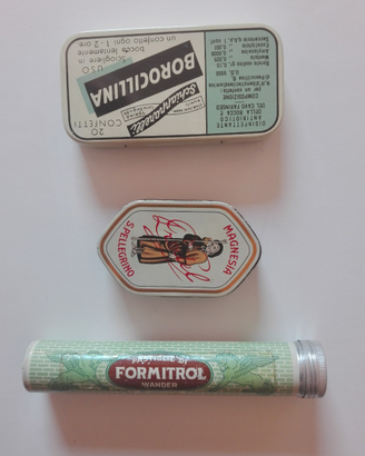 Scatolette in alluminio, anni '60