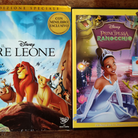 2 DVD Walt Disney IL RE LEONE LA PRINCIPESSA E IL