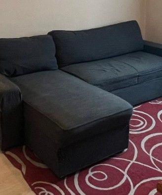 divano letto con chaise longhe con cassone