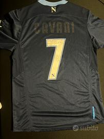Maglia Napoli Cavani 7 autografata long sleeve L