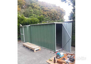 deposito attrezzi giardino 175x307cm - 5,4mq verde