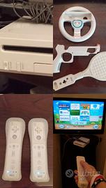 Nintendo Wii+New super Mario+2 controller e access