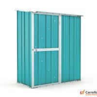 Casetta box giardino in Acciaio 155x100cm azzurro