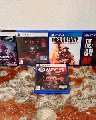 Lotto giochi PS5 / PS4 Tekken 8, UFC 5, Diablo IV