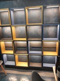 Mobile Libreria Bottiglieria illuminato