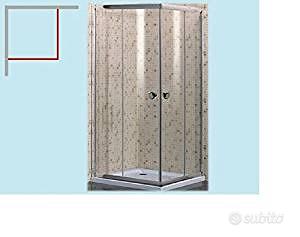 Box Doccia Brixo Airone in vetro cm 80 x 80