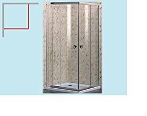 Box Doccia Brixo Airone in vetro cm 80 x 80