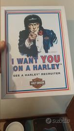 Quadro Zio Sam Harley Davidson Replica 