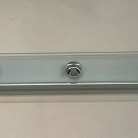 Applique/Plafoniera barra 3 luci doppio cristallo