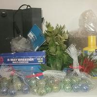 Allestimenti accessori multipli per acquari