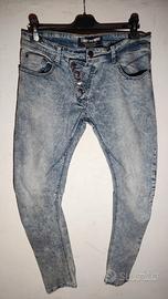 TONY MORO Jeans Uomo gamba storta  W32