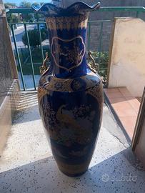 Vaso in ceramica decorazioni cinesi