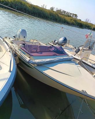 motoscafo + motore + carrello