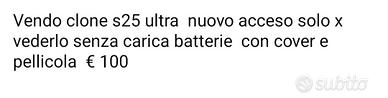 clone s25 ultra nuovo 