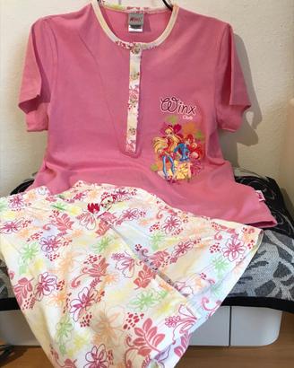 Pigiama bambina Winx 8-9 anni cotone