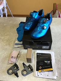 Scarpe Shimano rc9b s-phyre +pedali look+accessori