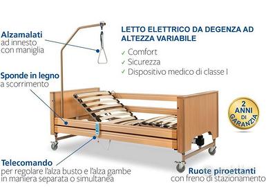 INTERMED - Letto elettrico con sponde per disabili