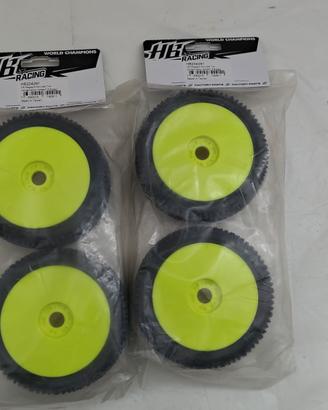 Set treno 4x gomme hb racing megagrid 1:8 buggy 