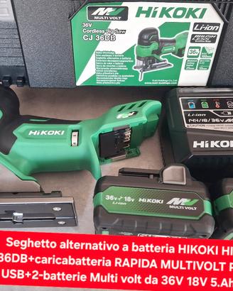 Seghetto alternativo a batteria HIKOKI CJ36DB 