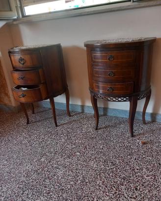 Cassettiere mezzaluna vintage stile Luigi XV